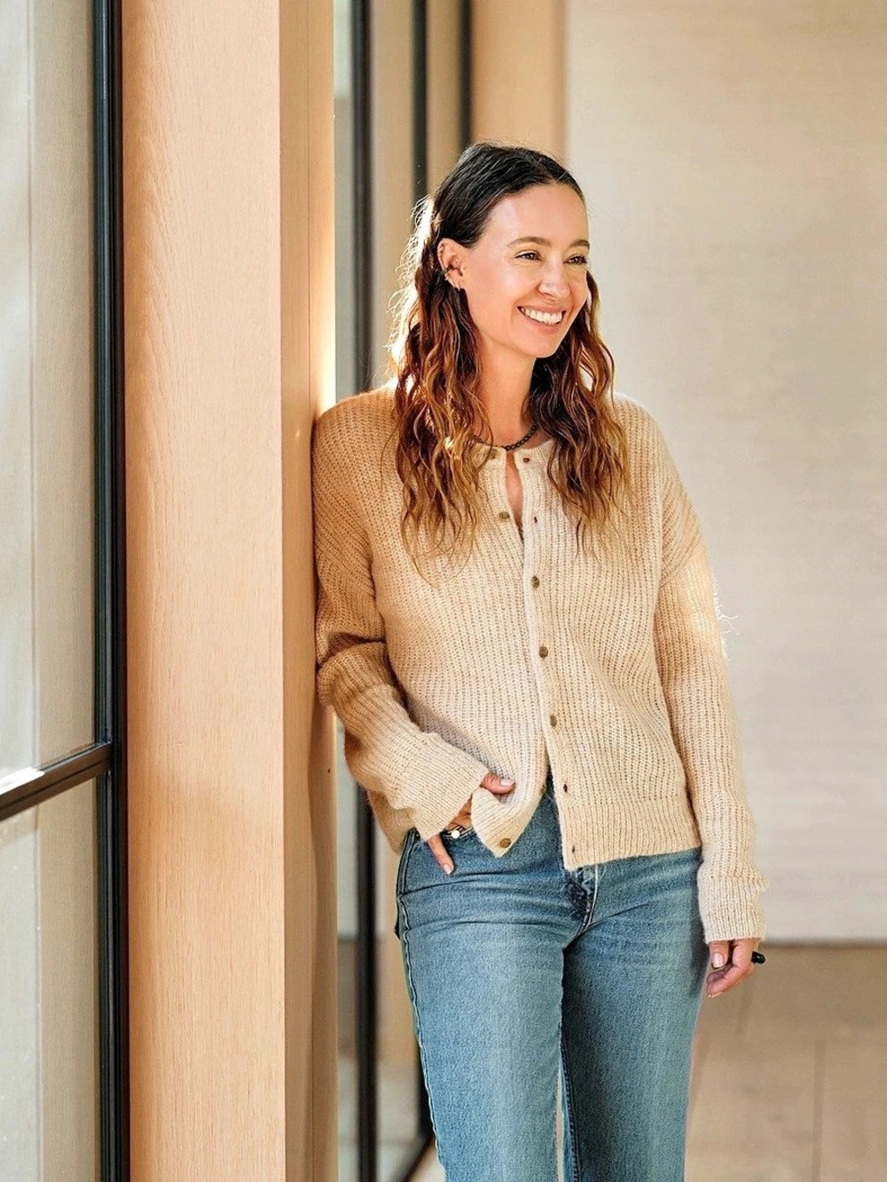 Jenni Kayne Hayes Crewneck Cardigan